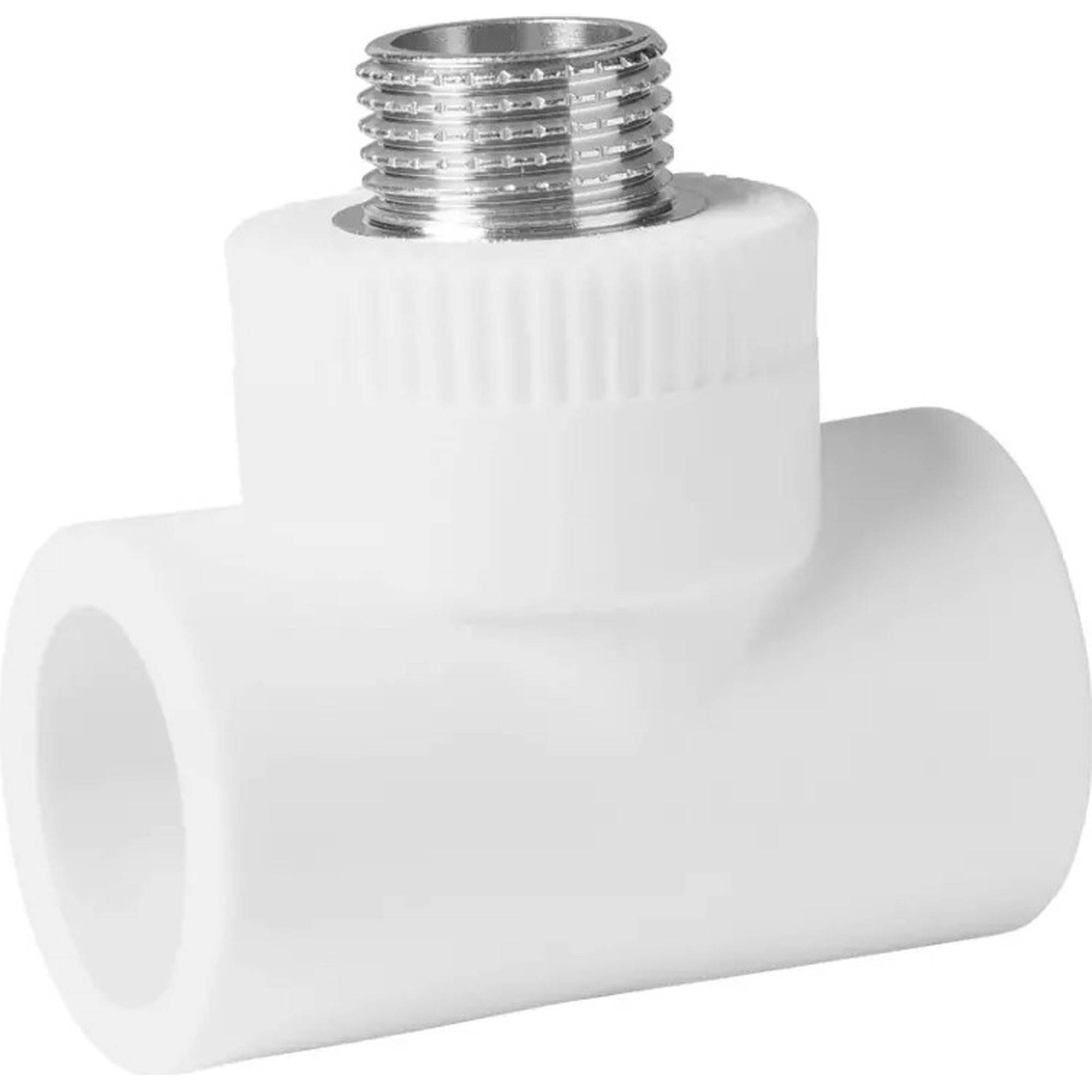 Тройник полипропиленовый переходной ViEiR 40x1 НРx40 VER405TM