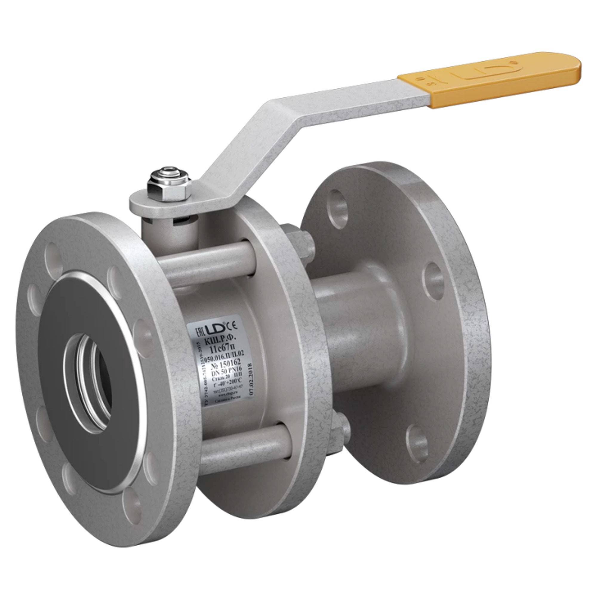 Кран шаровой LD 11с67п фланцевый разборный DN 150 PN 16 полнопроходной К.Ш.Ф.П. 150.016.02