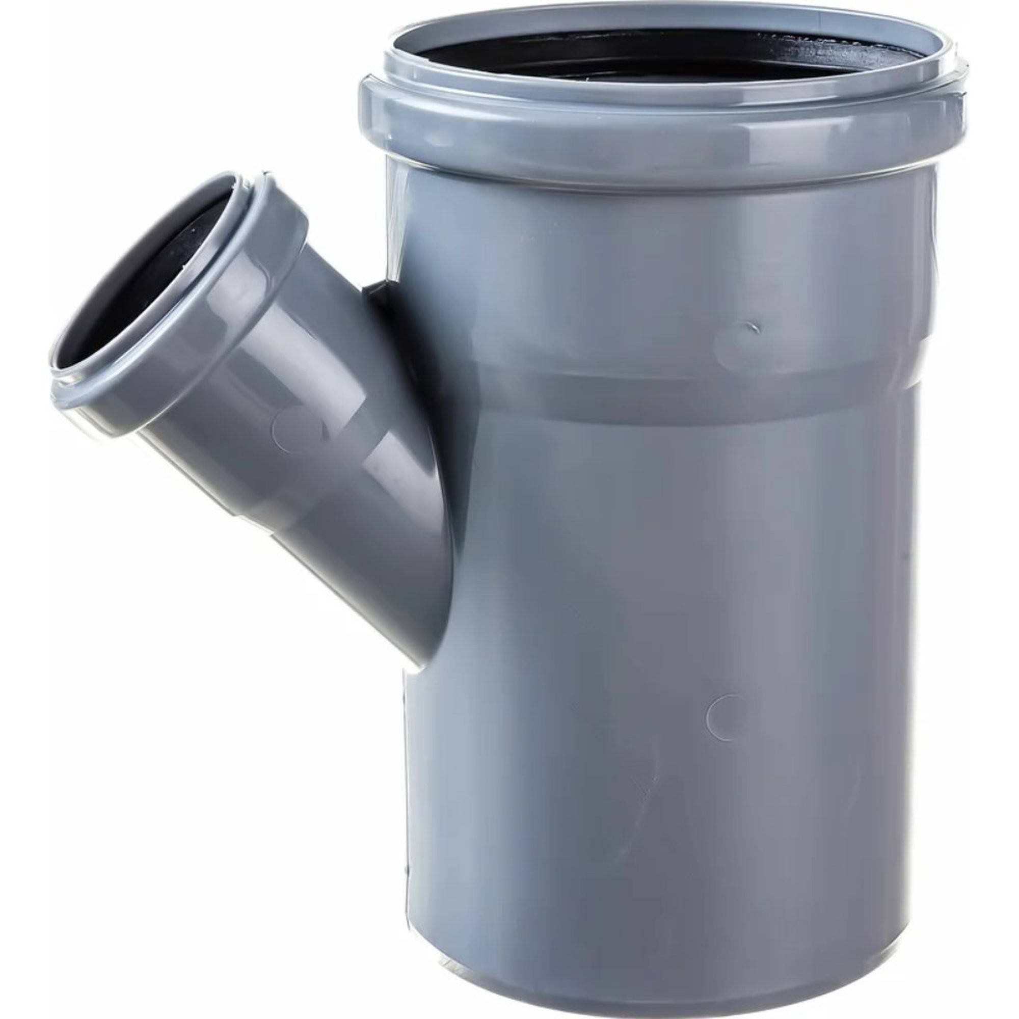 Тройник канализационный Политэк 110х50 мм 45° внутренний (50) 201154