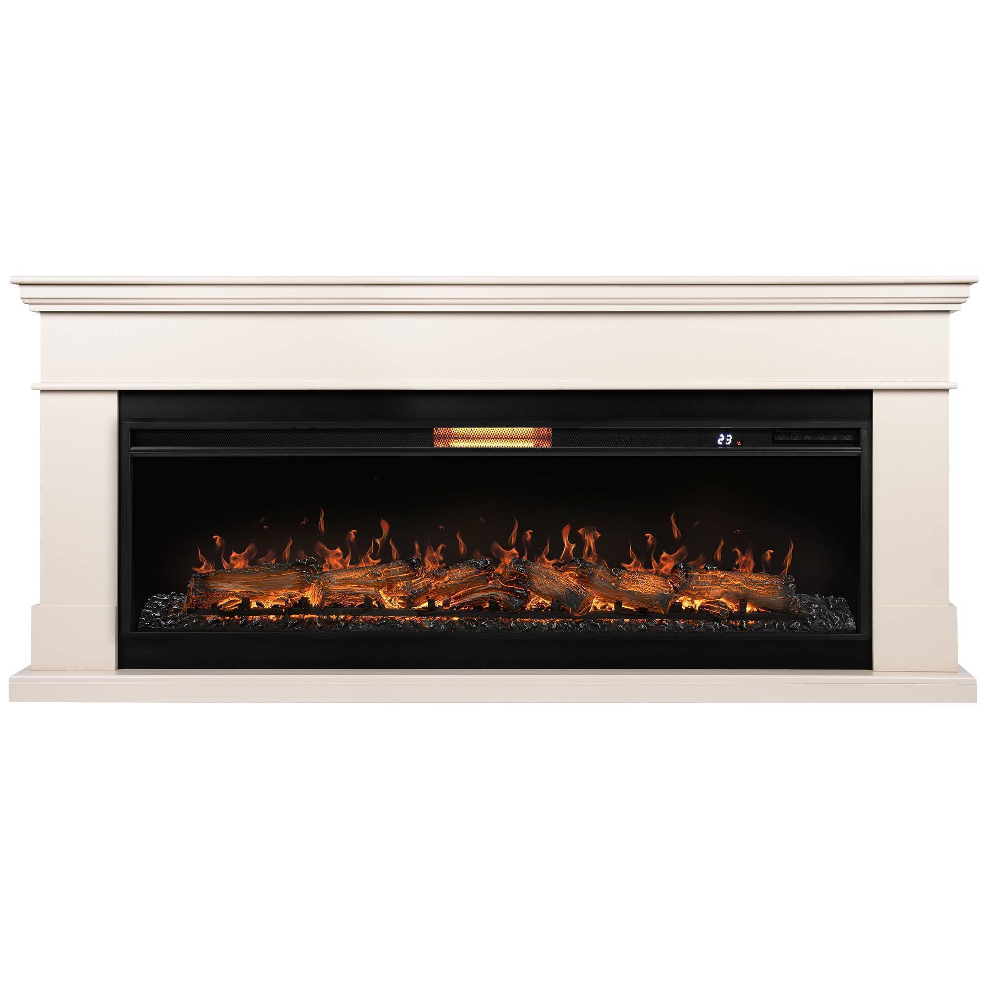 Каминокомплект Royal Thermo Aurora RTFP/P-AR60LS с порталом California 60 IV молочный НС-1721292