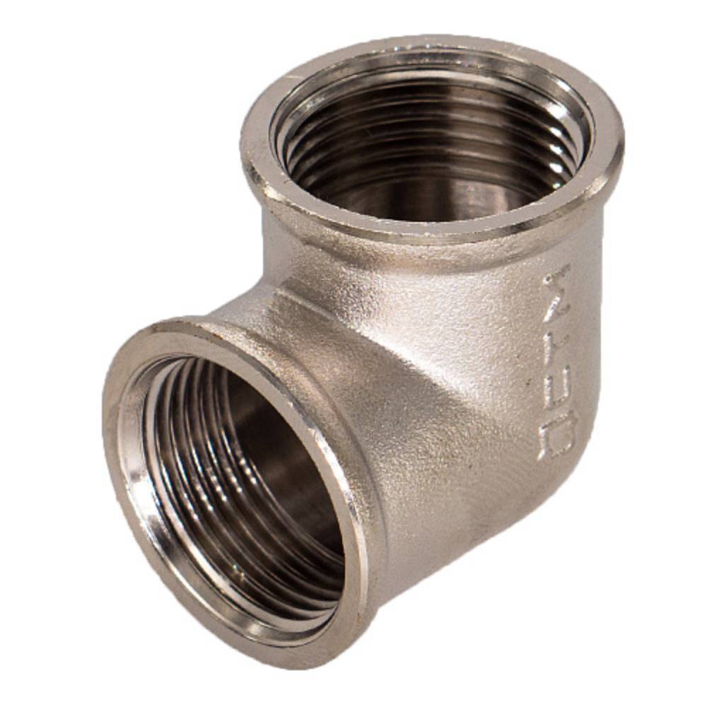 Уголок латунный никелированный CTM 3/4 дюйма г/г НС-1213972