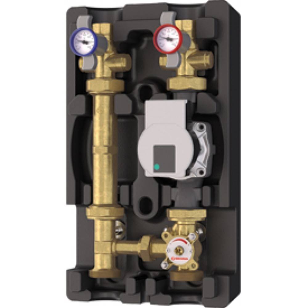 Группа быстрого монтажа Giacomini R586R 1 со смесительным клапаном и насосом R586RY103