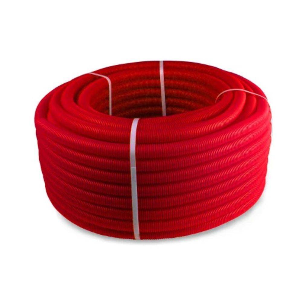 Труба ПНД гофрированная RTP 32 мм внутр. d27 мм красная 50 м 1436998