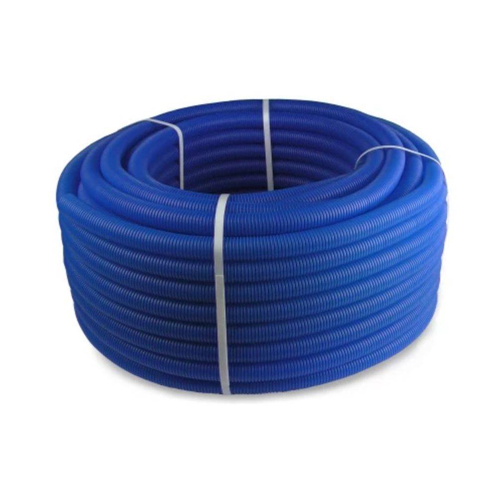 Труба ПНД гофрированная RTP 32 мм внутр. d27 мм синяя 50 м 1437004