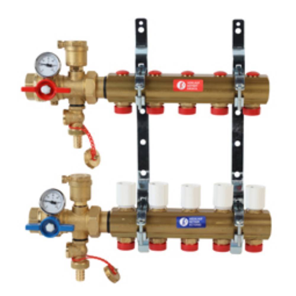 Комплект коллекторного узла Giacomini 1 x 18 на 6 выходов R553DK106