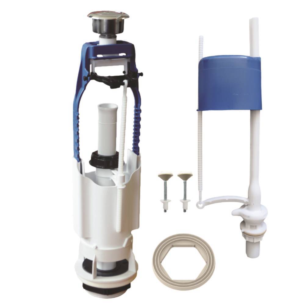 Арматура для бачка унитаза Уклад А 105.57.14.03 кнопочная нижняя подводка