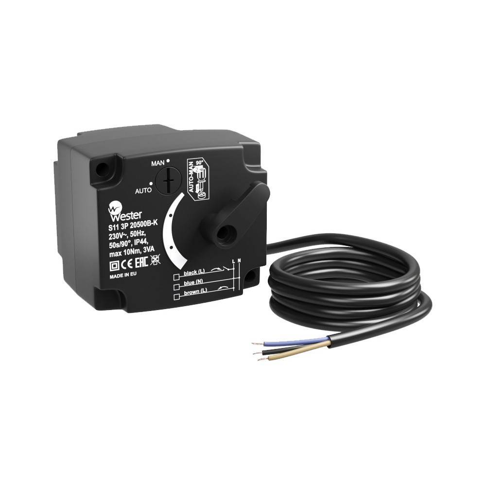 Электропривод Wester S11 3P 20500B-K 230 В 10 Нм 50 сек 20500B-K