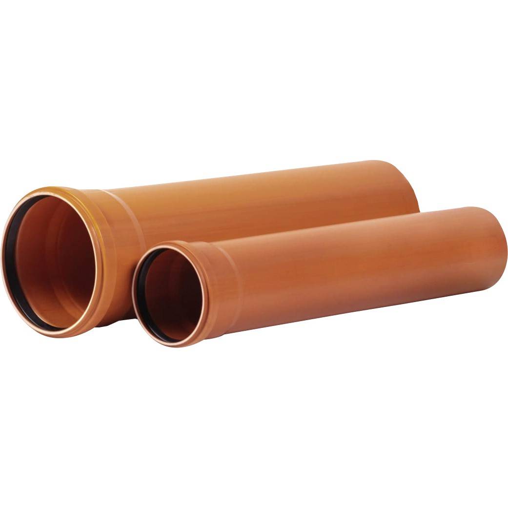 Труба наружной канализации ХЕМКОР НПВХ SN 8 500х14,6х6160 мм НС-1516151