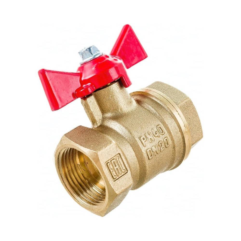 Кран шаровой VALFEX 3/4 ВР/ВР бабочка с накидной гайкой (американка) VF.216.NB1.034