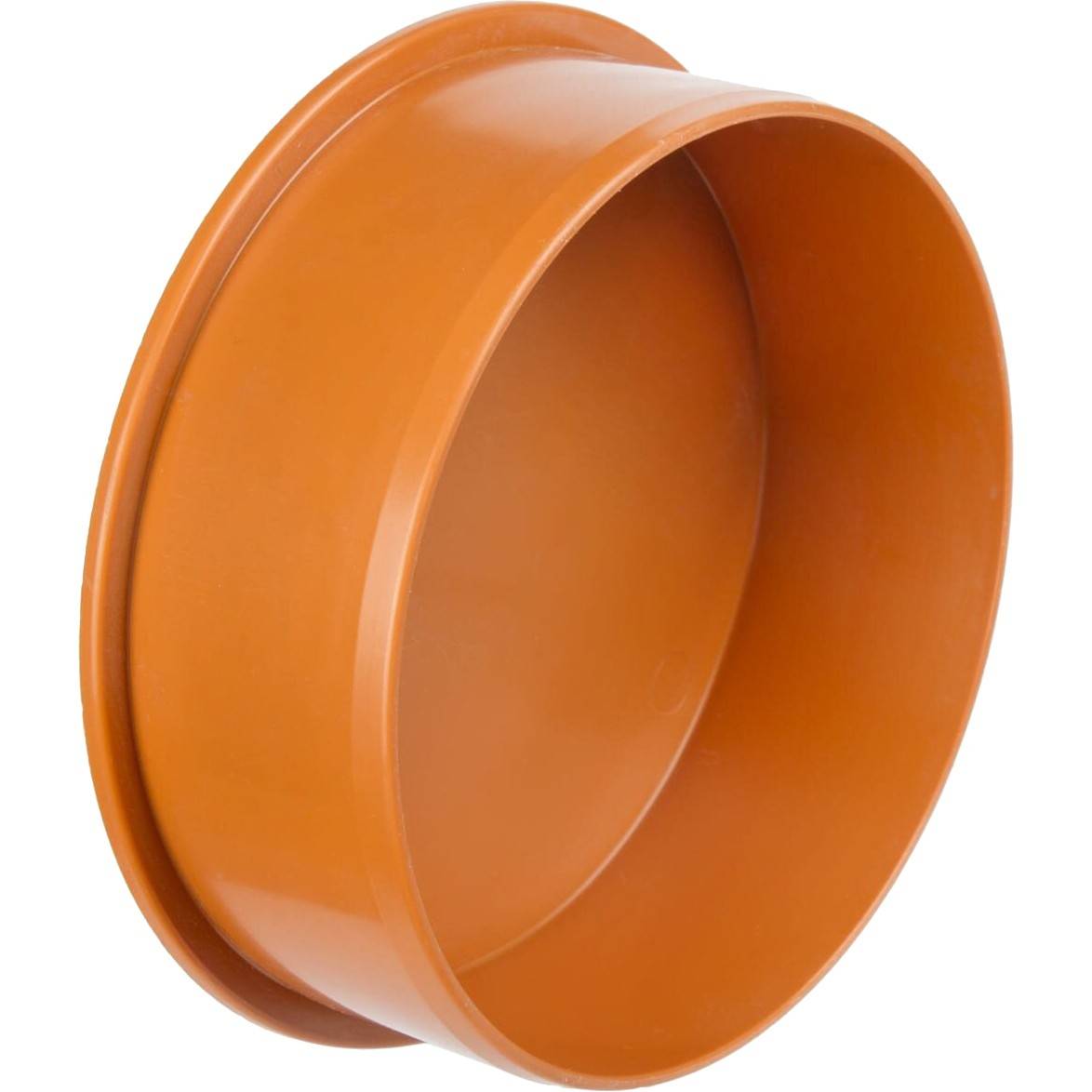 Заглушка для наружной канализации VALFEX 160 мм PP-H рыжая 30108160