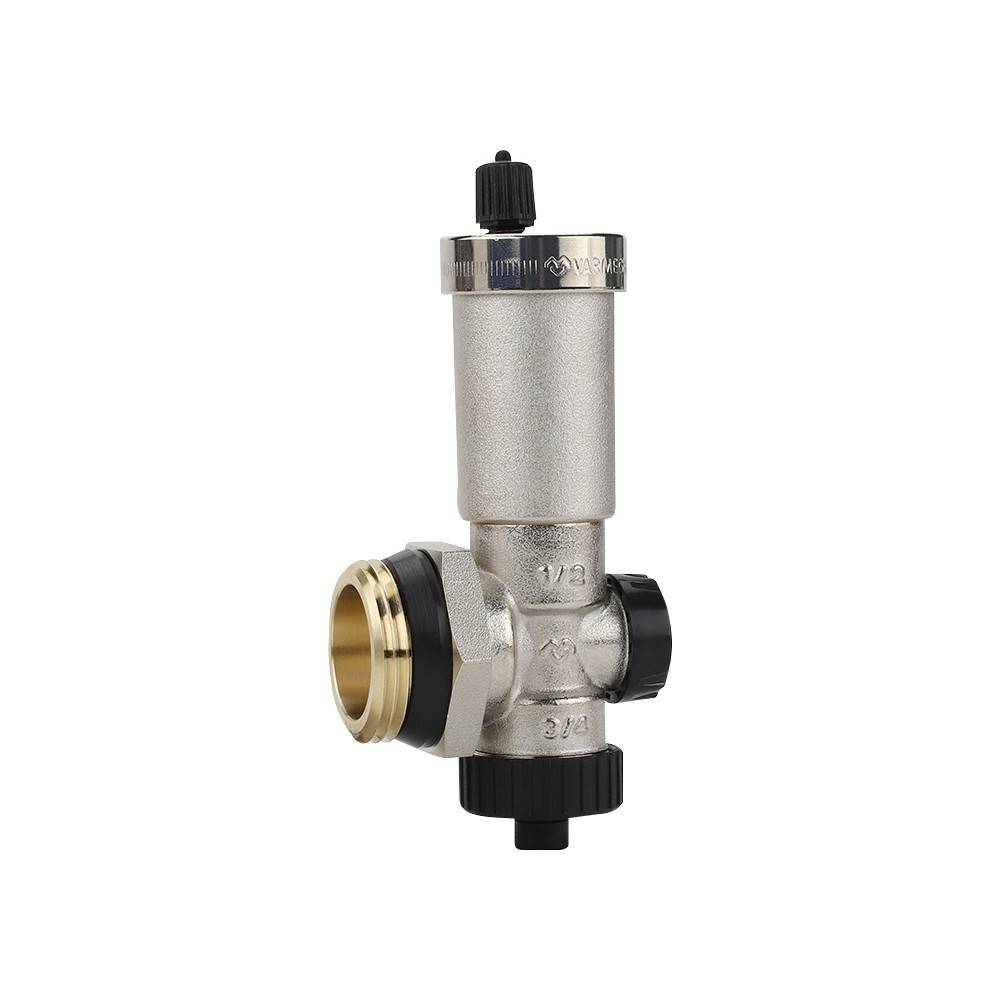 Концевая группа для коллектора Varmega 1 с дренажным вентилем и автоматическим воздухоотводчиком VM15902