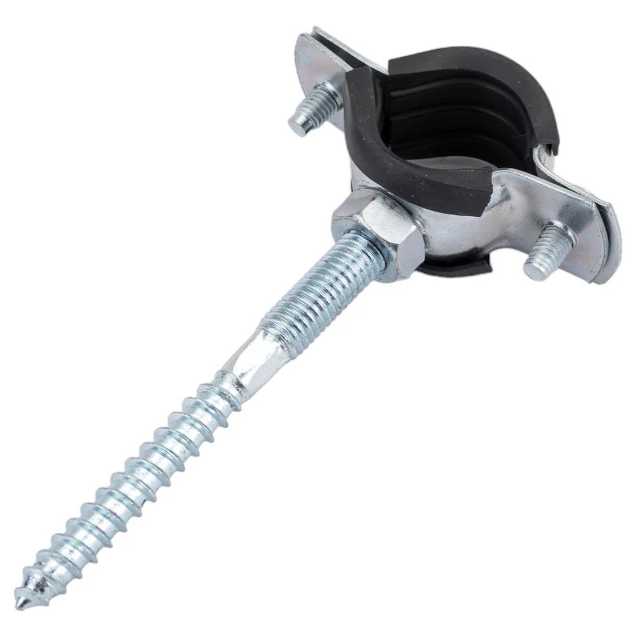 Хомут металлорезиновый СТМ с дюбелем и шурупом 1/2 20-25 мм 1349362