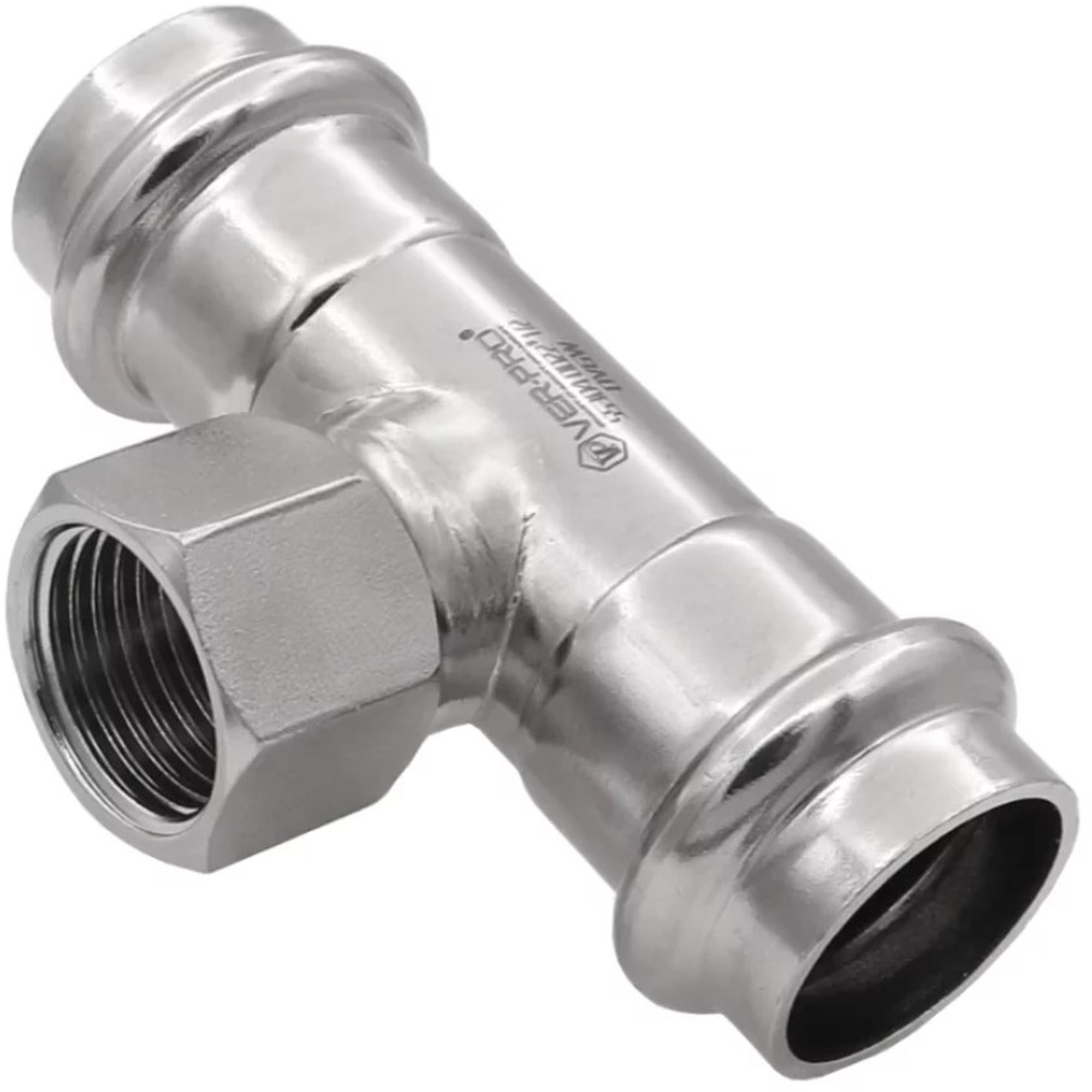 Тройник пресс VIEIR VER-PRO из нержавеющей стали 28х1/2х28 мм вн. р. 1450978