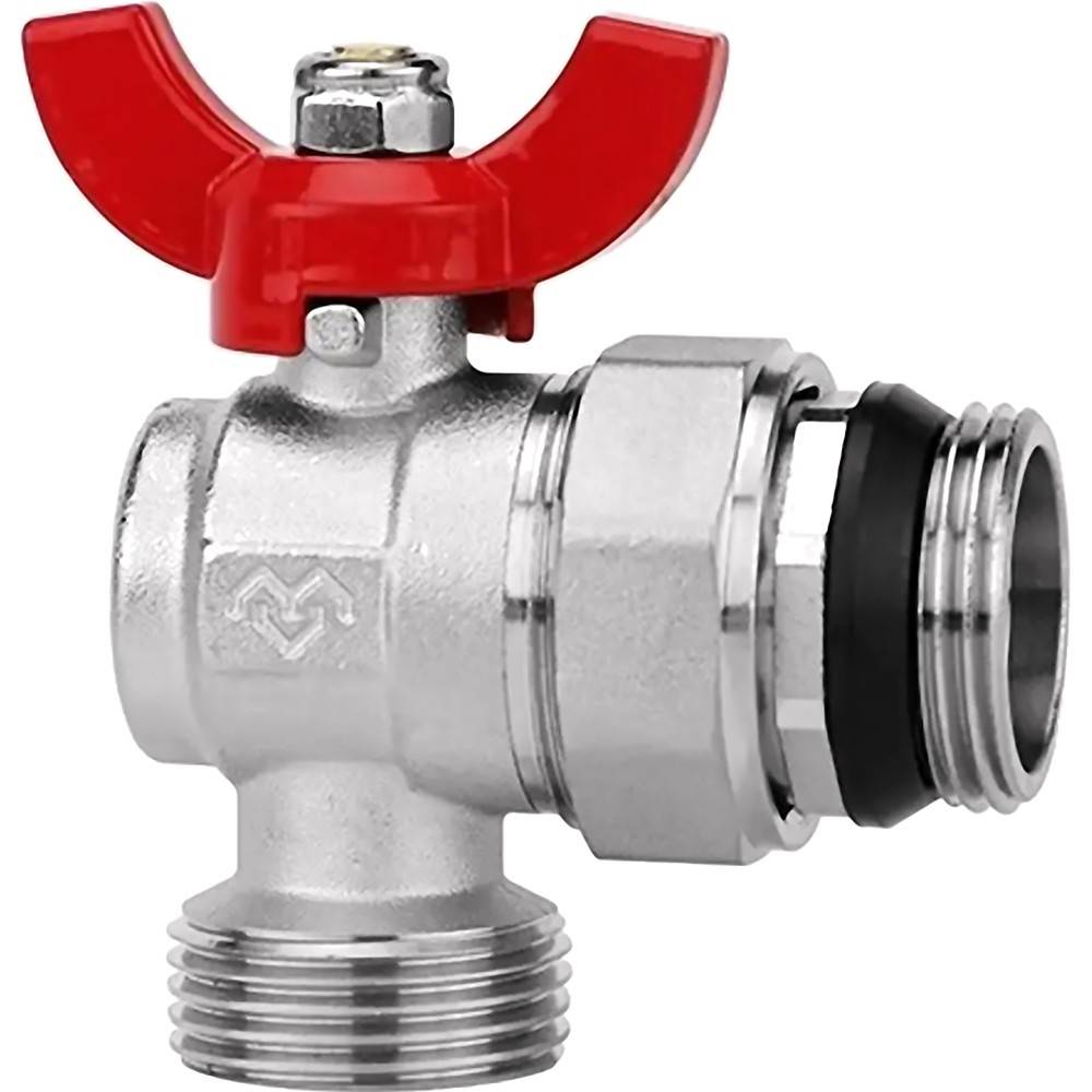 Комплект угловых шаровых кранов Varmega 1x1 с разъемным соединением VM11401