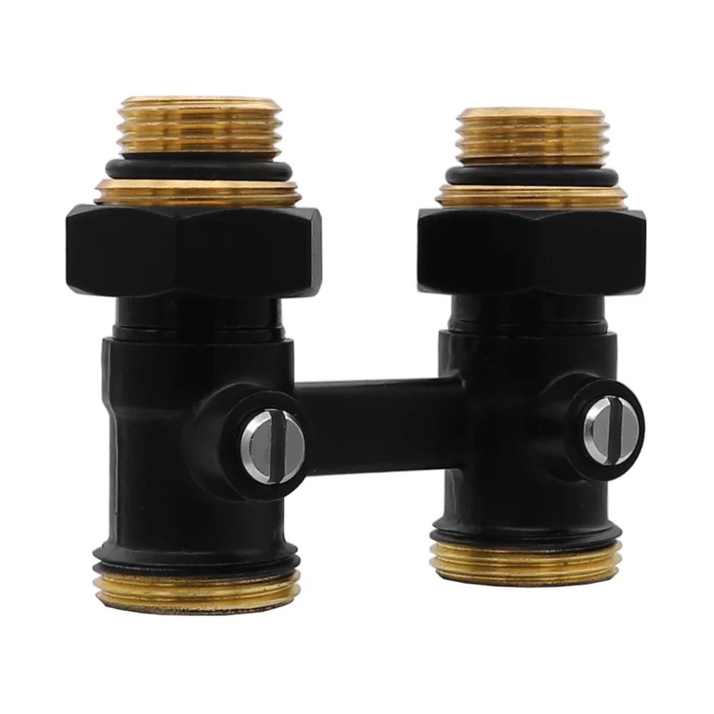 Узел нижнего подключения VIEIR Мультифлекс прямой 3/4 черный VR308-C