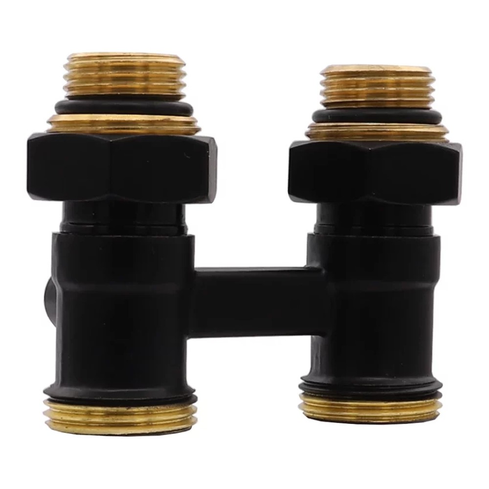 Узел нижнего подключения VIEIR Мультифлекс прямой 3/4 черный VR308-C