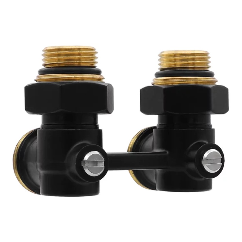 Узел нижнего подключения VIEIR Мультифлекс угловой 3/4 черный VR309-C