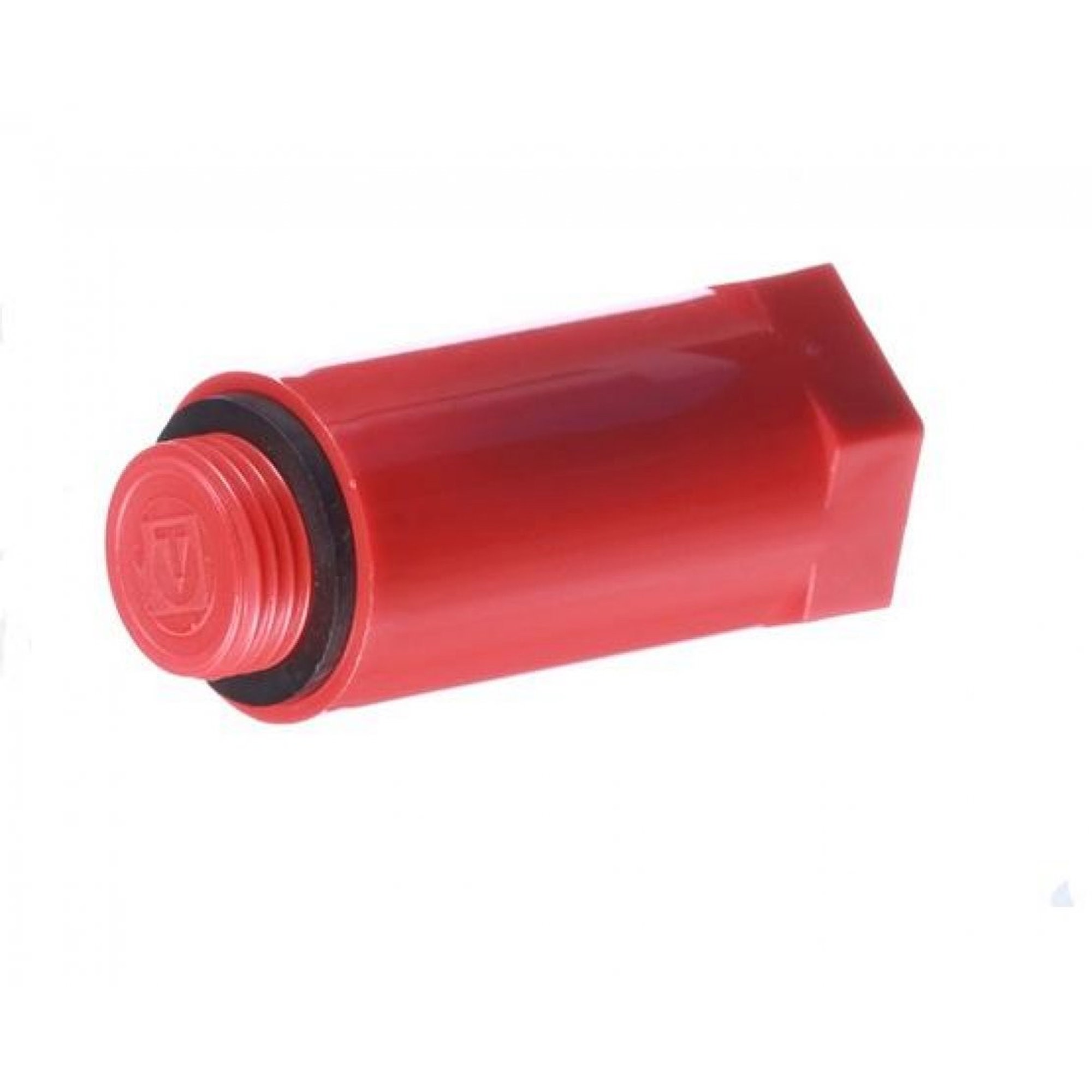 Заглушка монтажная Fusitek удлиненная НР 1/2 с уплотнителем красная FT03403