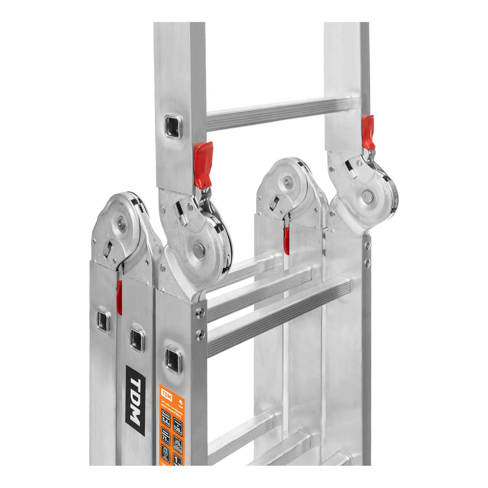 Лестница-трансформер TDM ELECTRIC алюминиевая 4 секции 5 ступеней SQ1028-0305