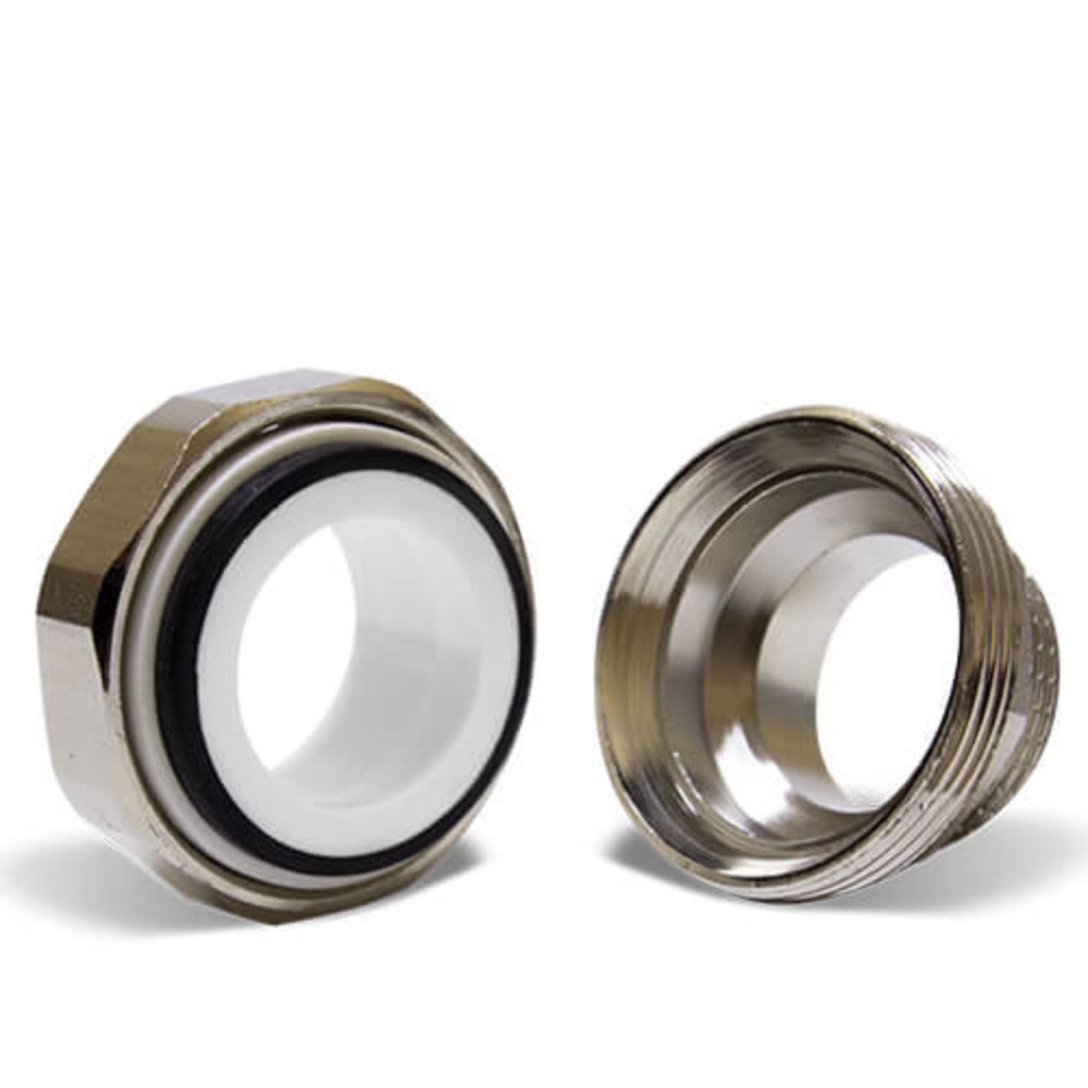 Муфта комбинированная разъемная TEBO PP-R 40x1 1/4 НР евроконус белая 030021910