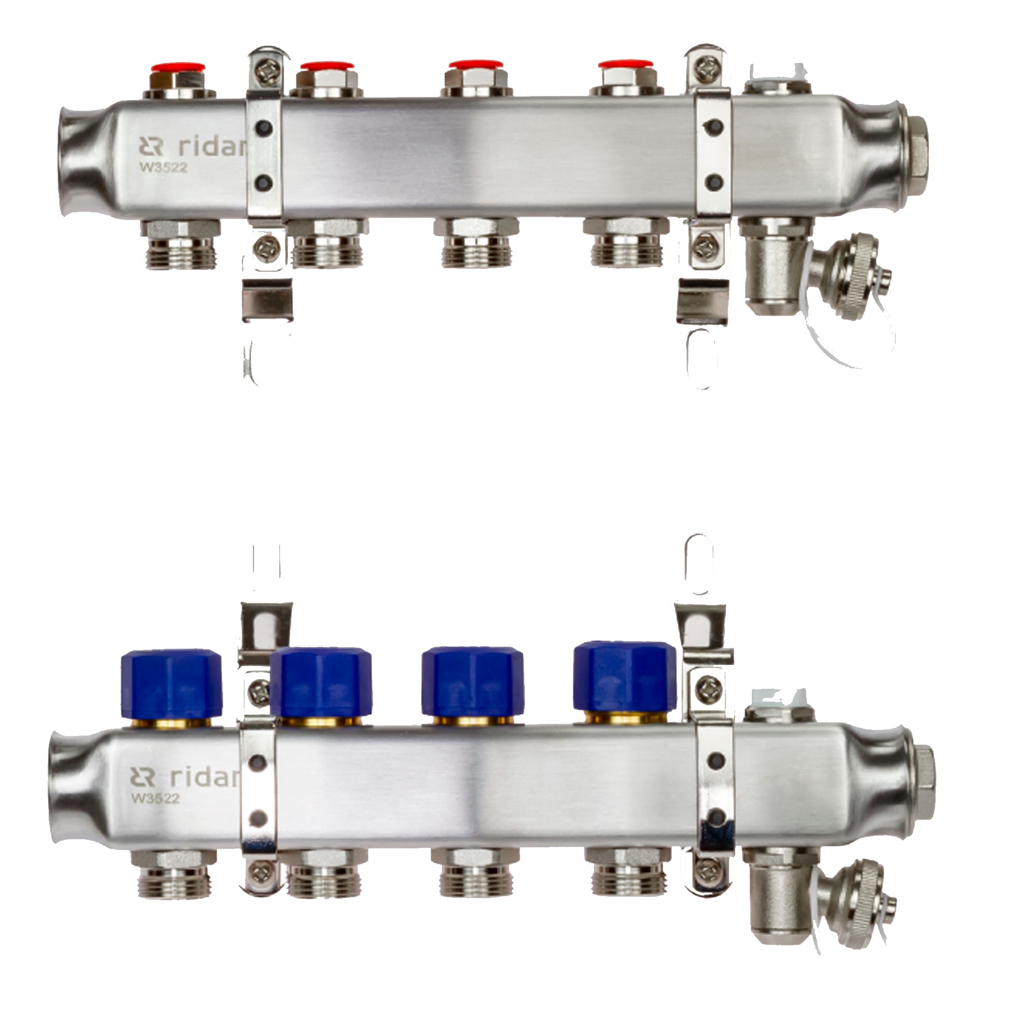 Комплект коллекторов Ридан SSM-5R с кронштейнами и торцевой секцией НС-1679871