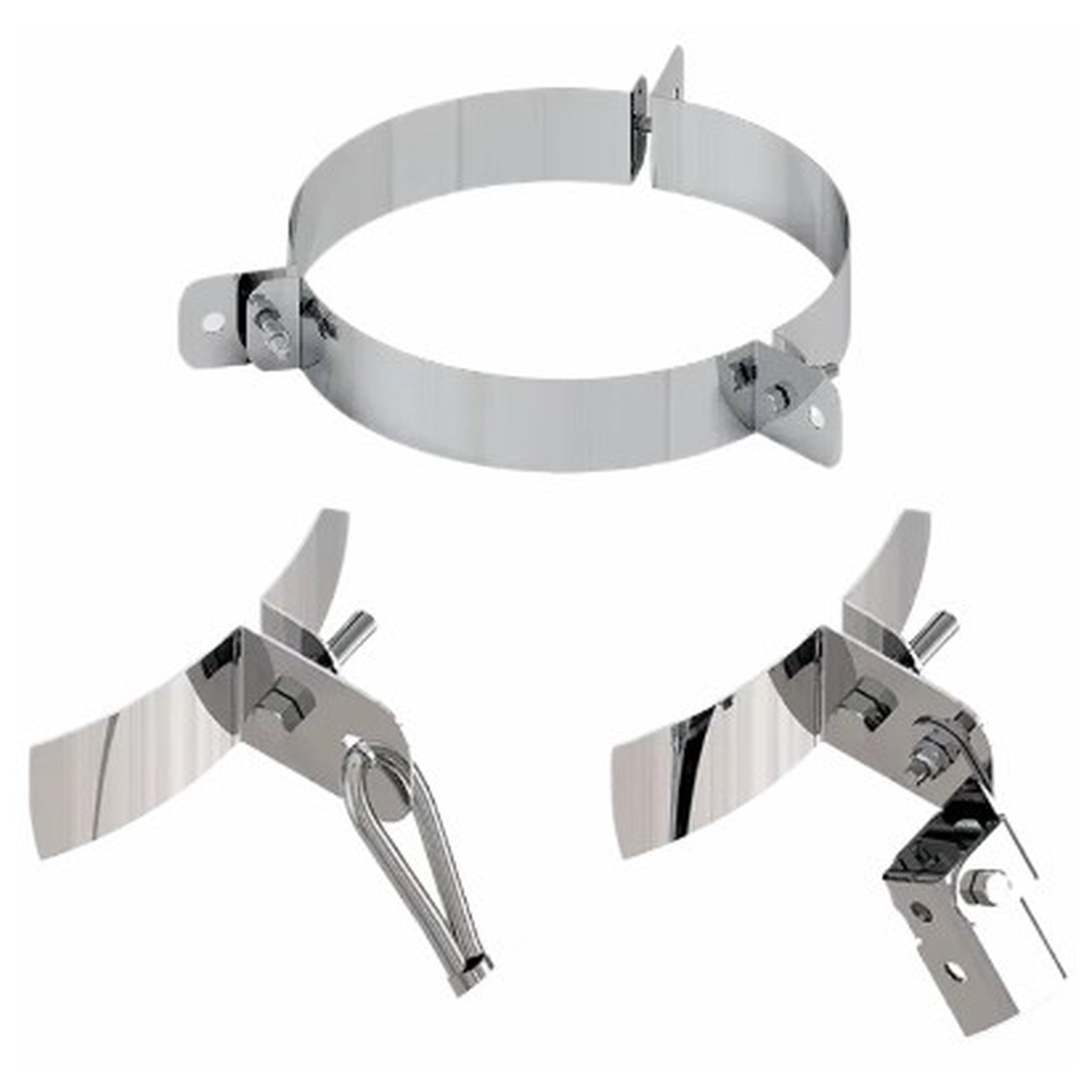 Хомут Ferrum обжимной под растяжку составной Ф210 мм AISI 430 0.5 мм НС-1692981