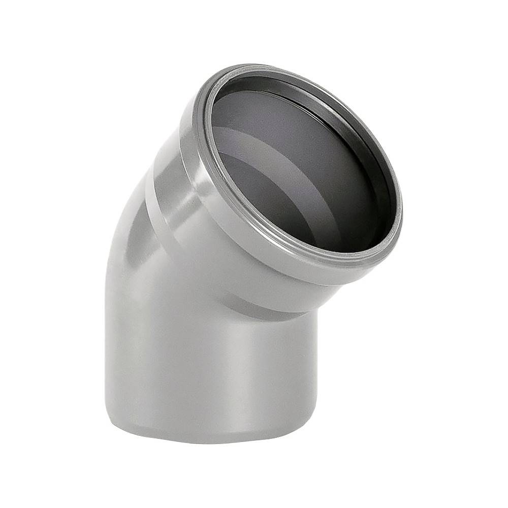 Отвод ХЕМКОР НПВХ для внутренней канализации 50 мм 87° 1455295