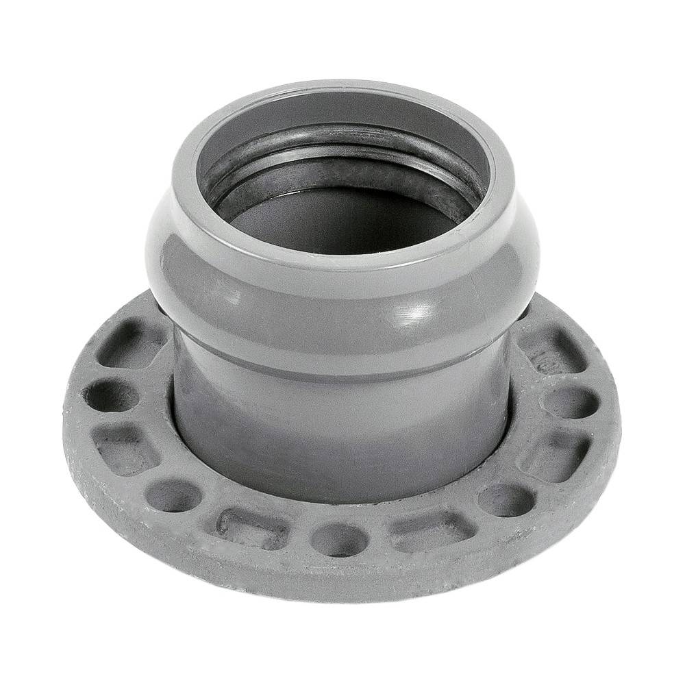 Патрубок раструбный Хемкор НПВХ с металлическим фланцем 160х150 мм НС-1455321