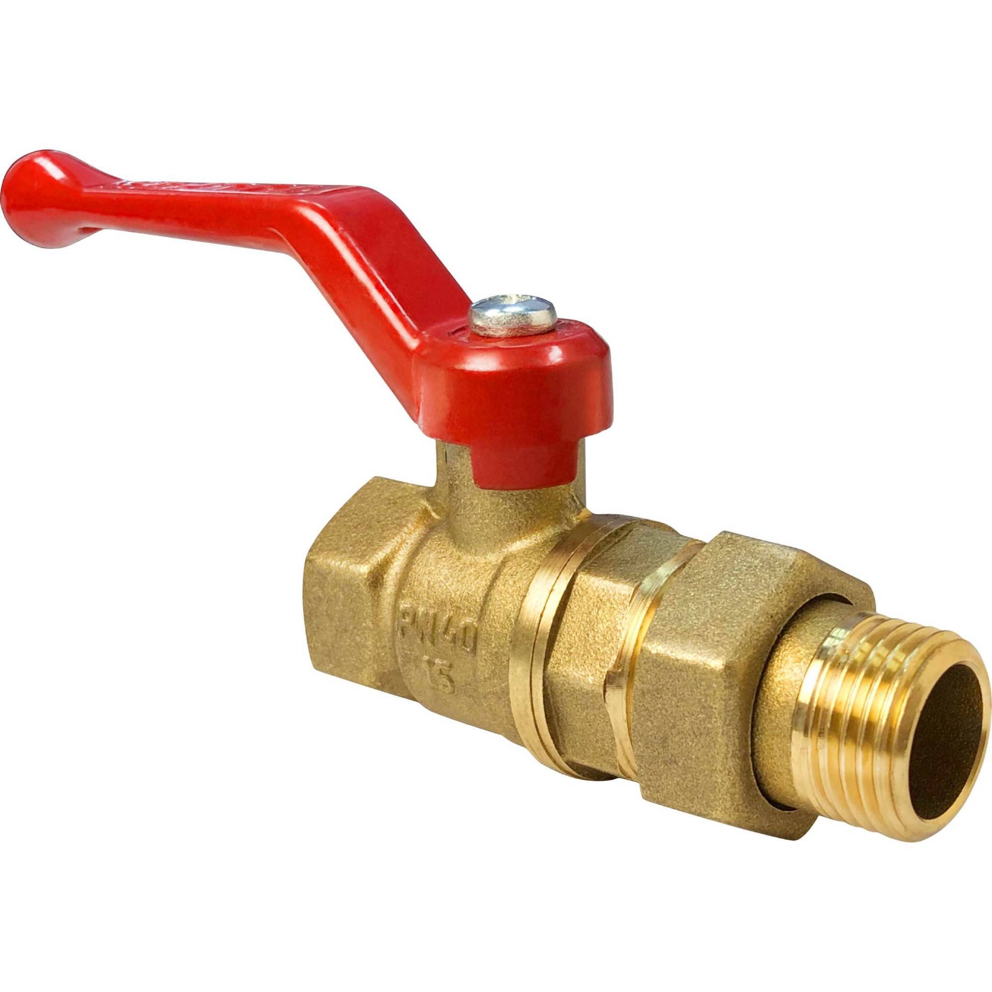 Кран шаровой VALFEX 11Б27фт1М 3/4 ВР/НР рычаг американка 1594104