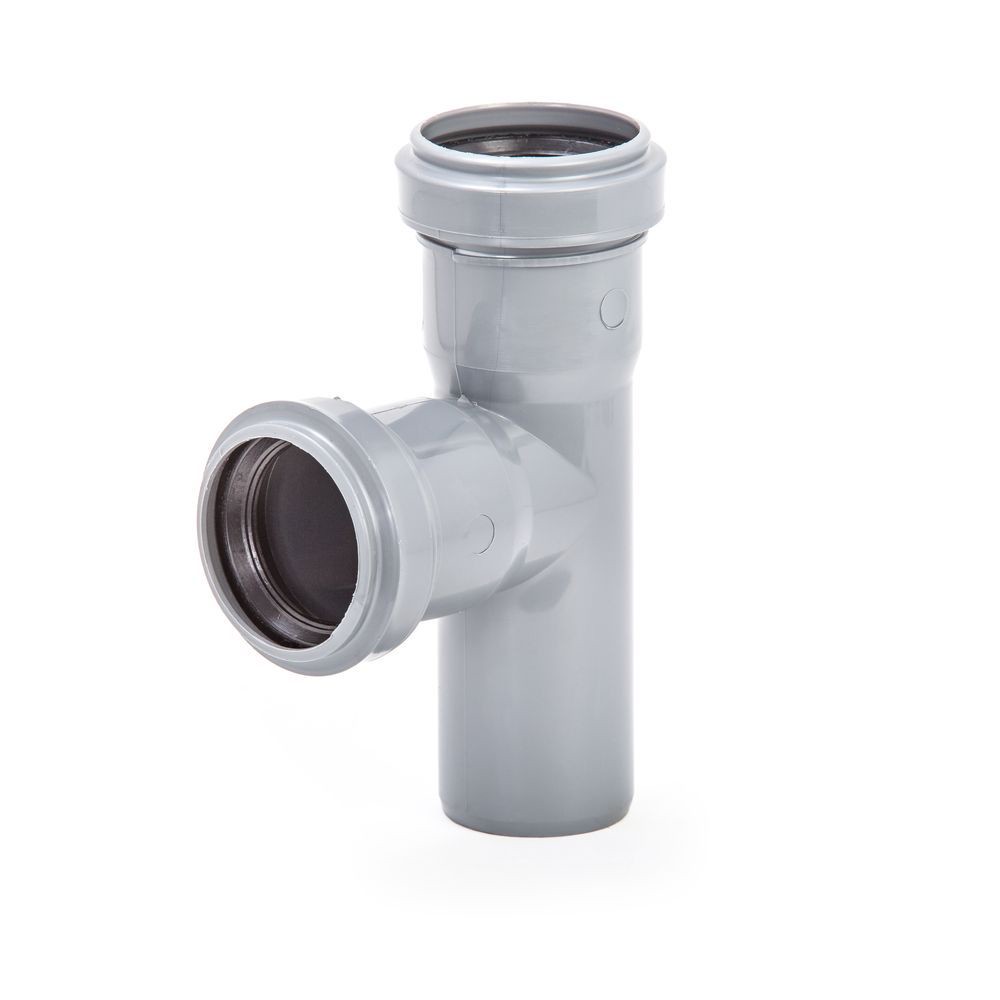 Тройник канализационный Lammin ВК 50х40 мм 87.5° НС-1642100