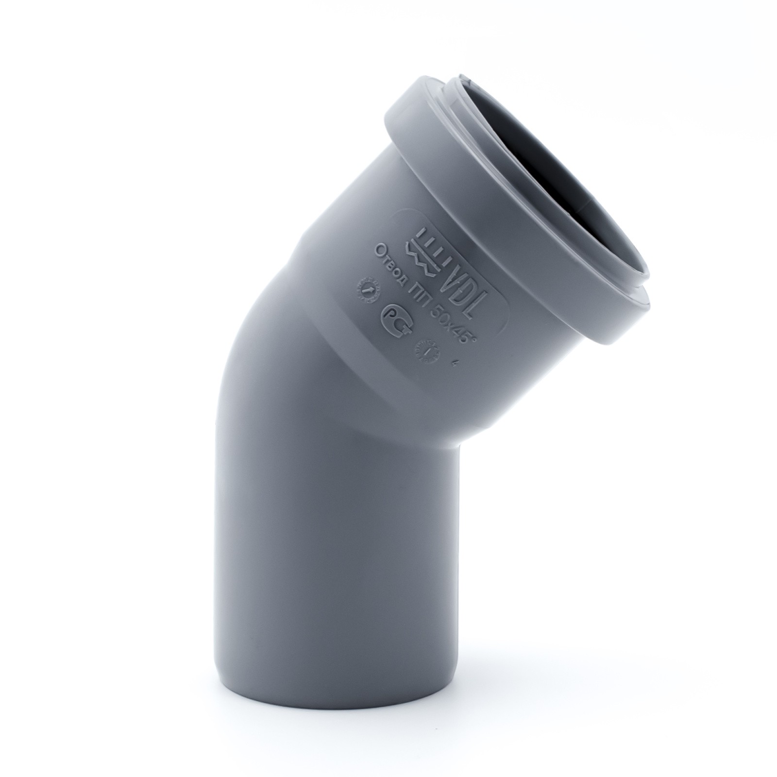 Отвод канализационный внутренний VDL 110х45° 1737490