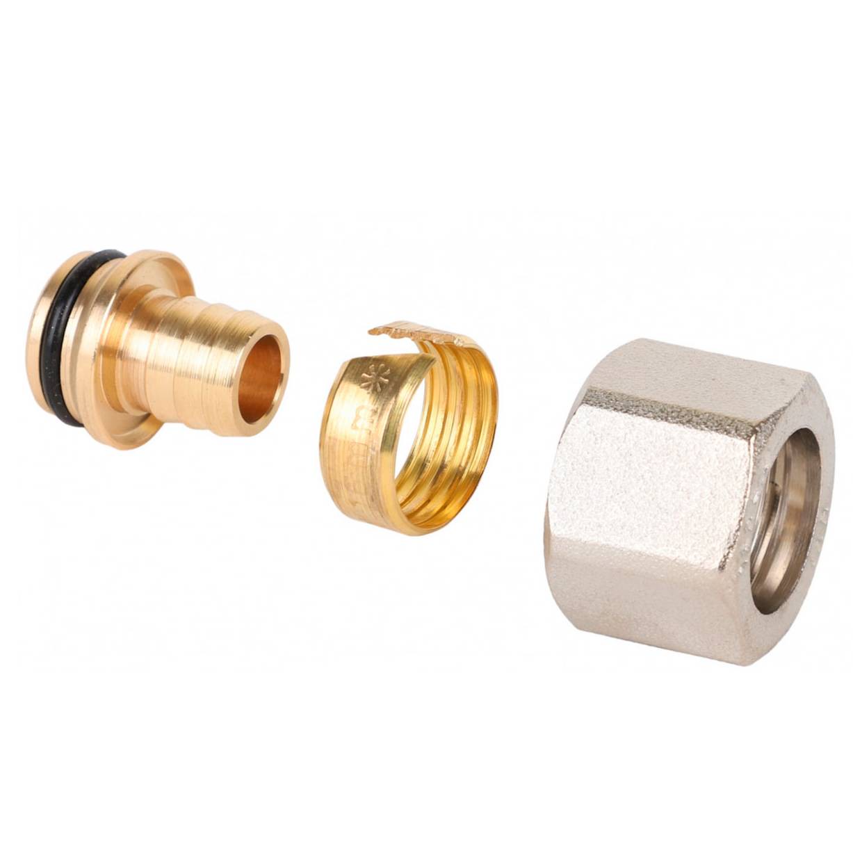 Фитинг обжимной MVI для труб PEX и металлопластика 20 x 2.8 мм x 3/4 евроконус BL.611.2028