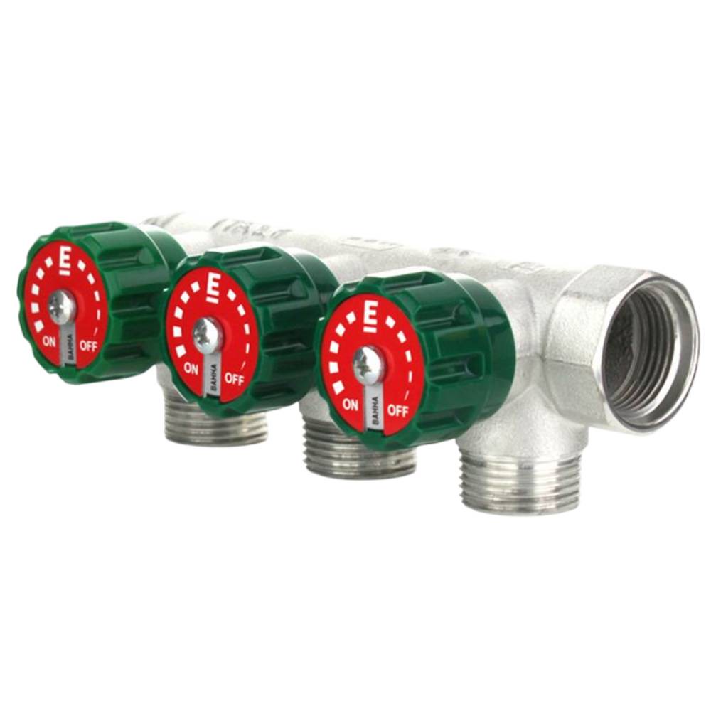 Коллектор модульный ELSEN 3/4 x 3/4 дюйма EK TIN латунь EMM02.1102