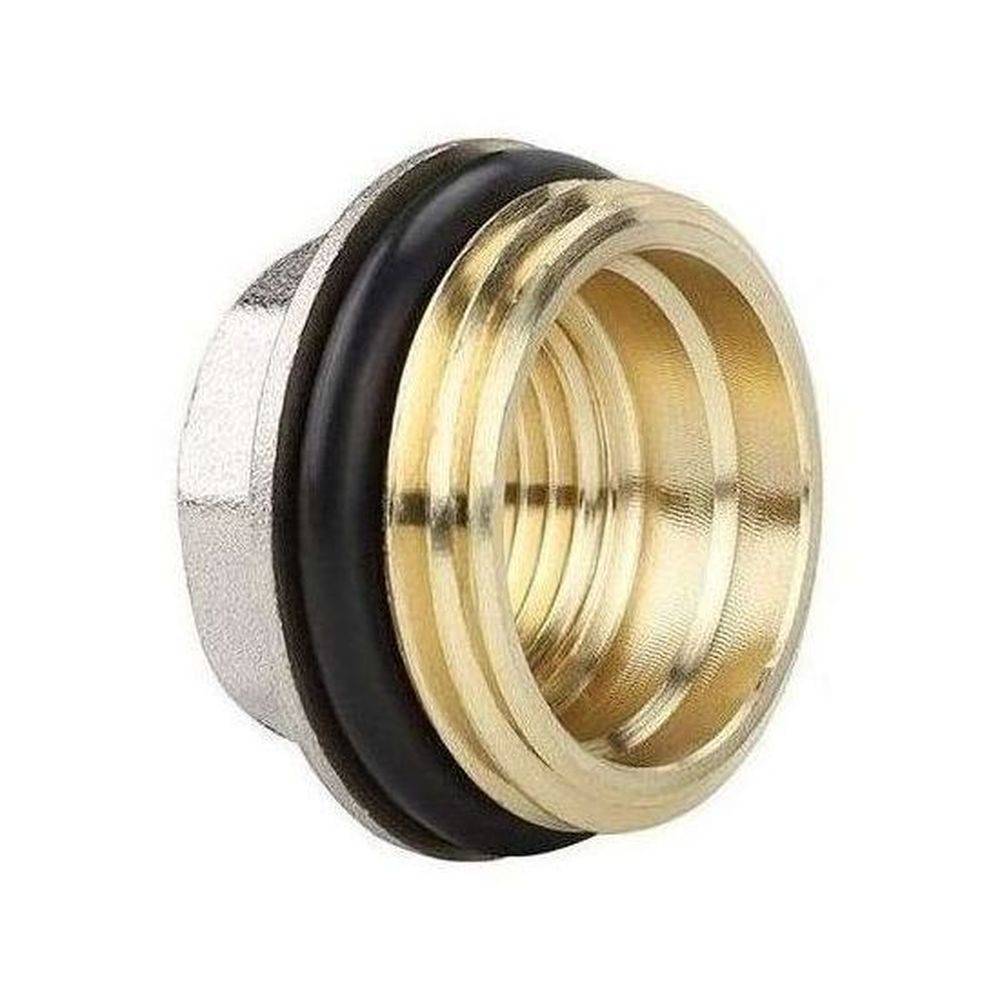 Переходник латунный VARMEGA НР-ВР 1 x 1/2 дюйма никелированный VM09902