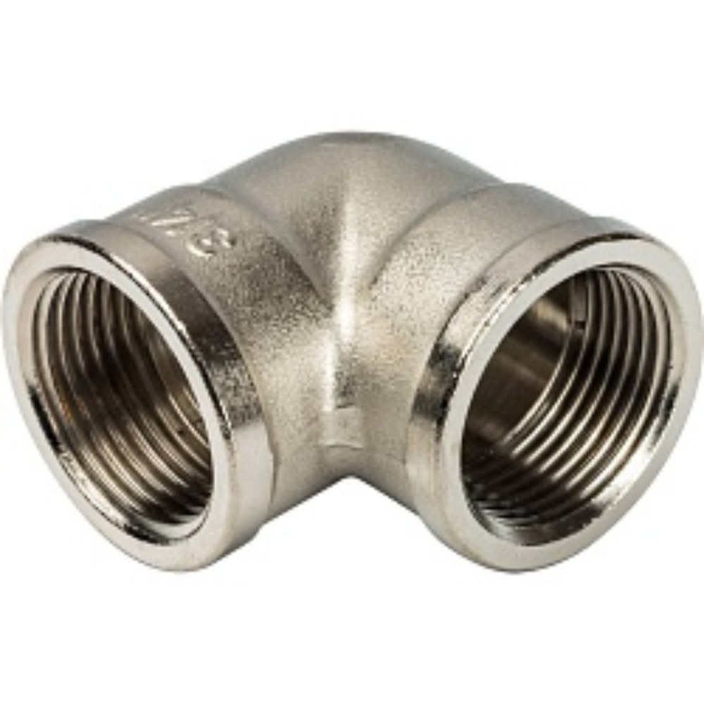 Угольник латунный STOUT 3/4 ВР/ВР никелированный 1254430