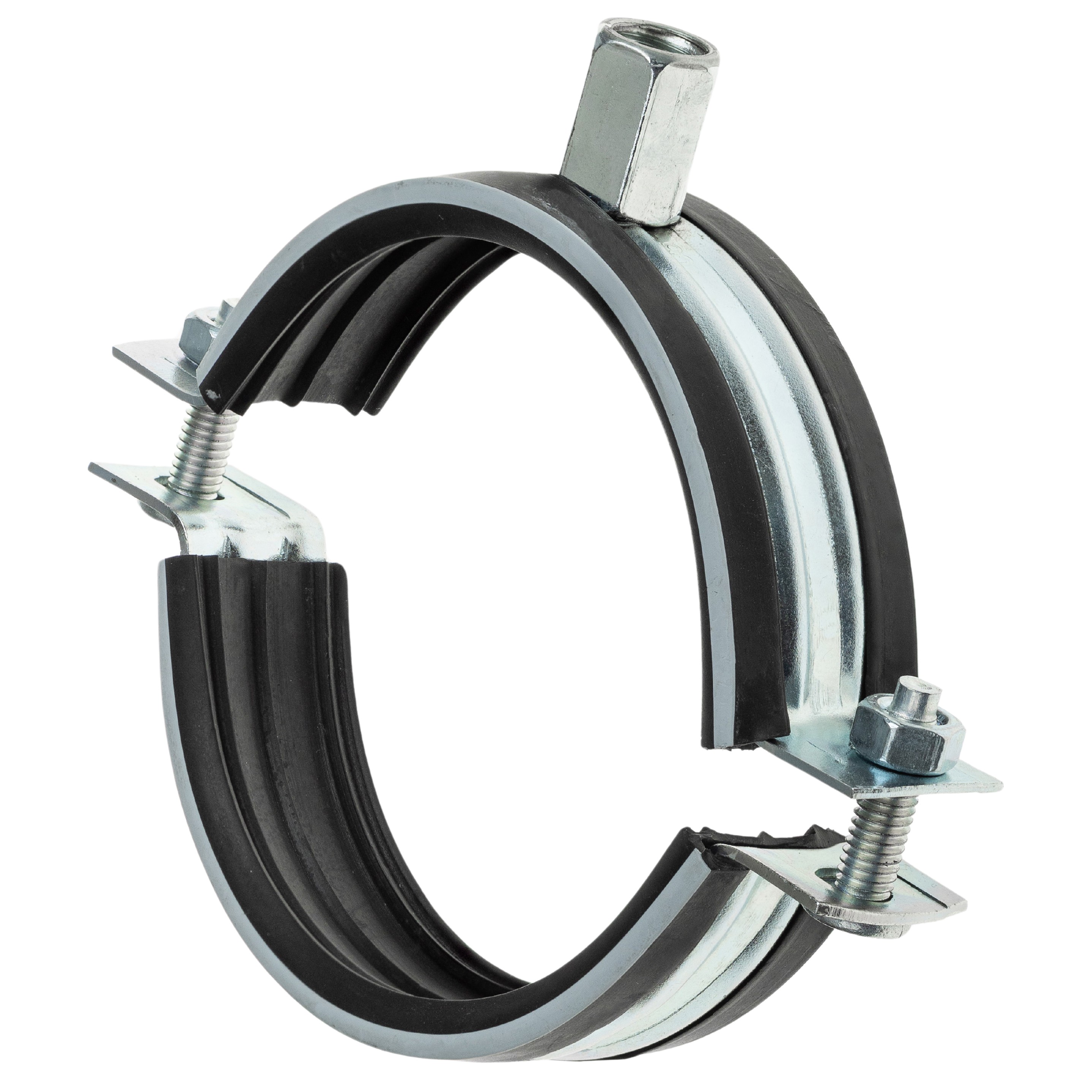 Хомут для воздуховода SHUFT с резиновым профилем 100 мм гайка M8/M10 НС-1729273