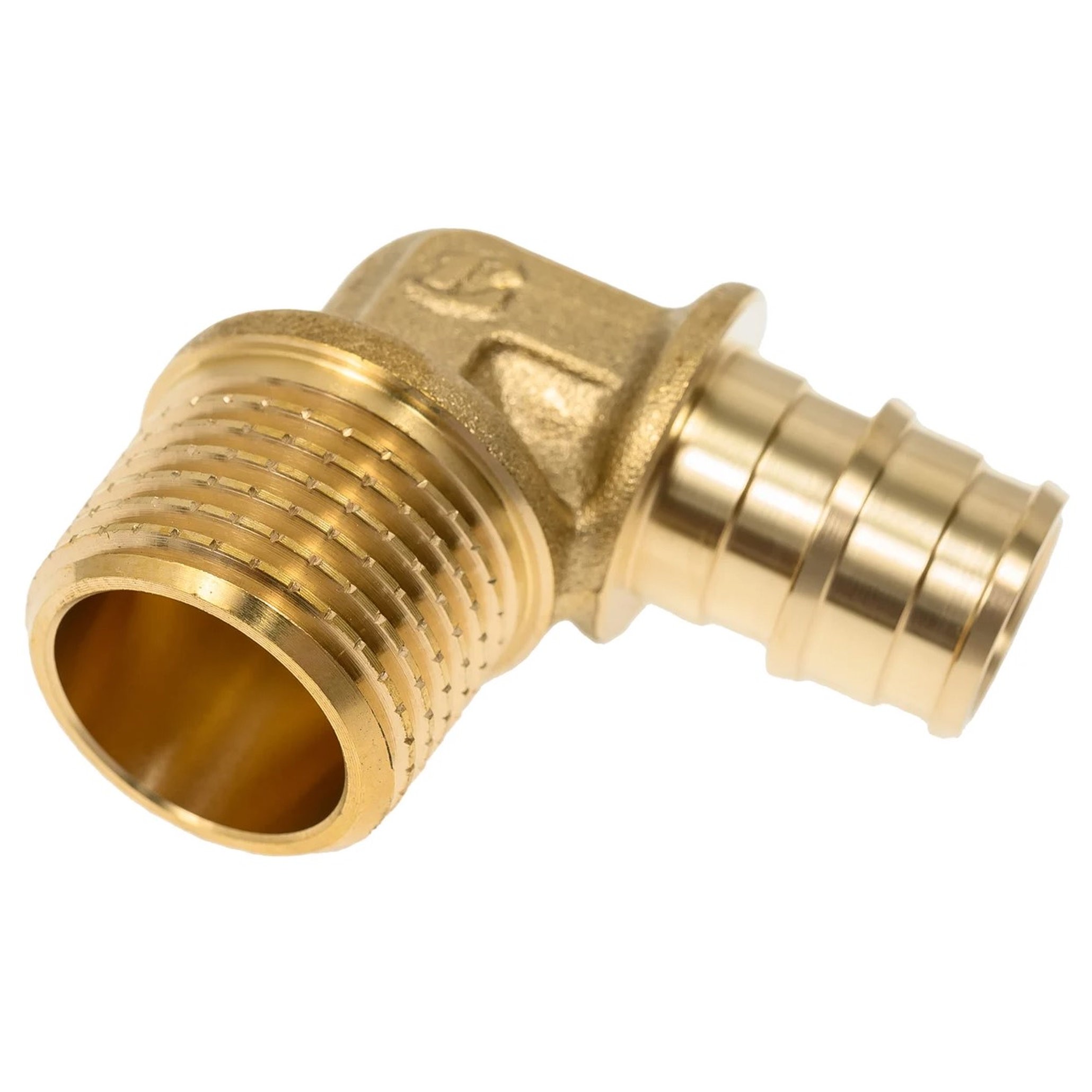 Угольник One Plus 90° 16x1/2 НР латунный 1691874