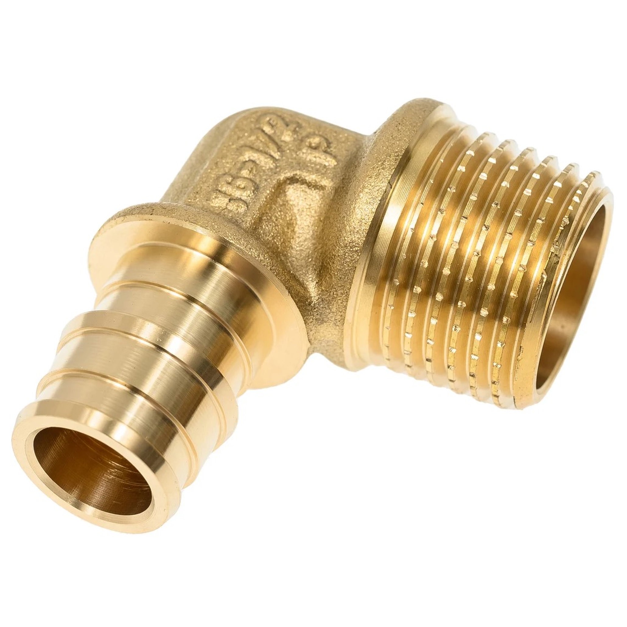 Угольник One Plus 90° 16x1/2 НР латунный 1691874