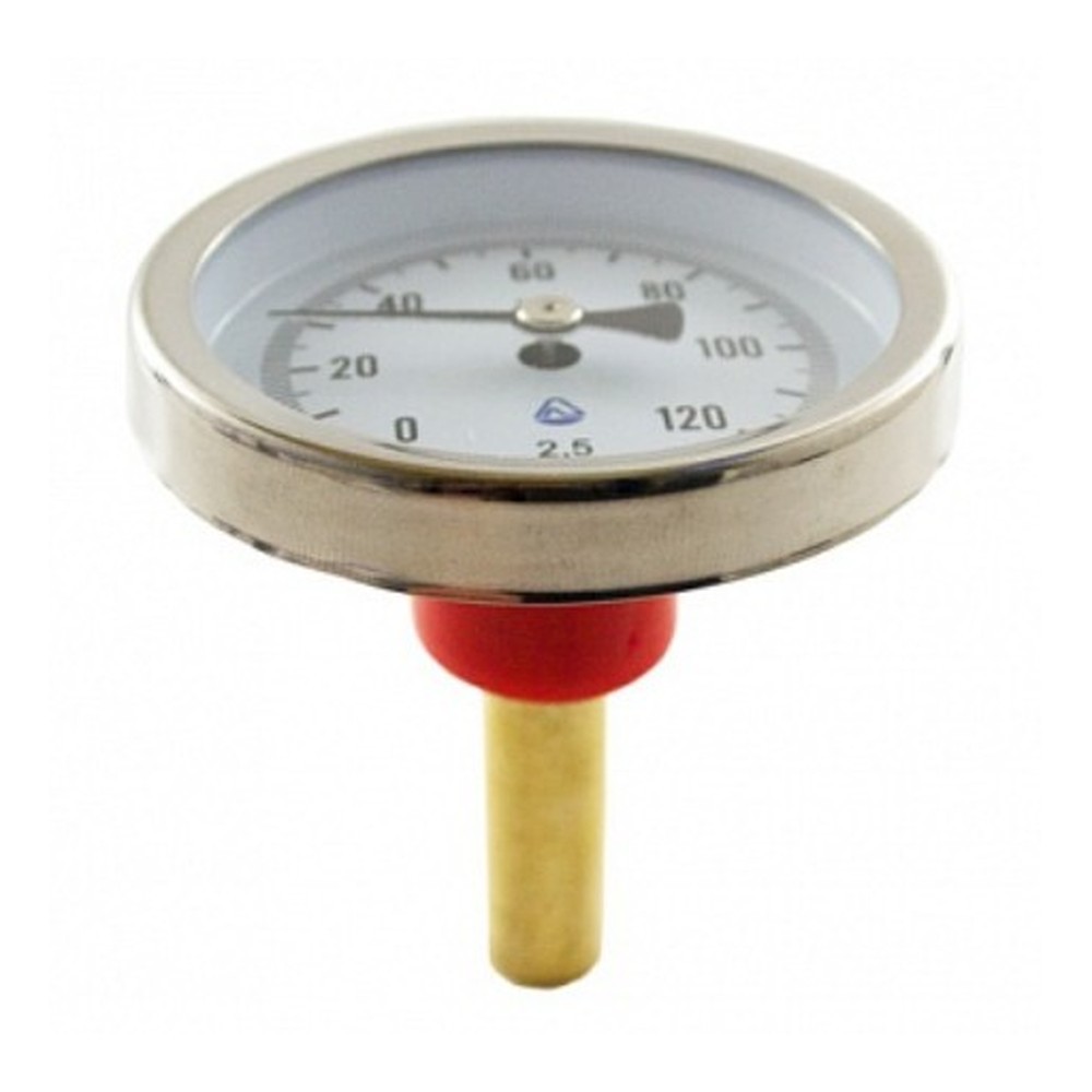 Термометр биметаллический Ci 0-120 °C 63 мм гильза 50 мм 1/2 91455511