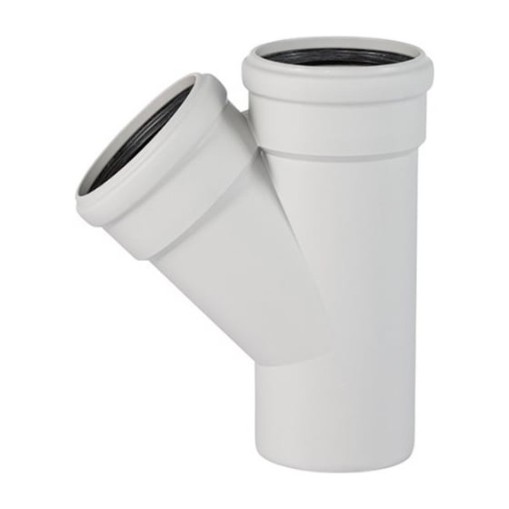 Тройник канализационный бесшумный Ostendorf Skolan Safe SKEA 90/56 мм 87° 334610