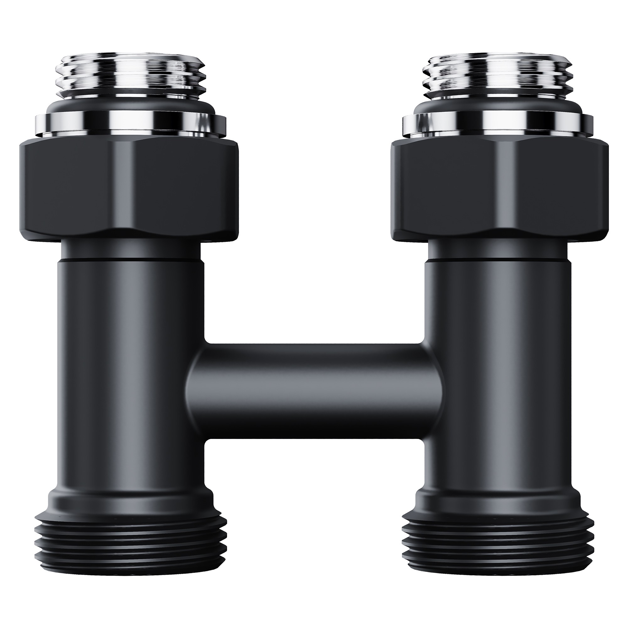 Узел нижнего подключения Royal Thermo Design прямой 1/2 x 3/4 EK черный RTE 07.00102