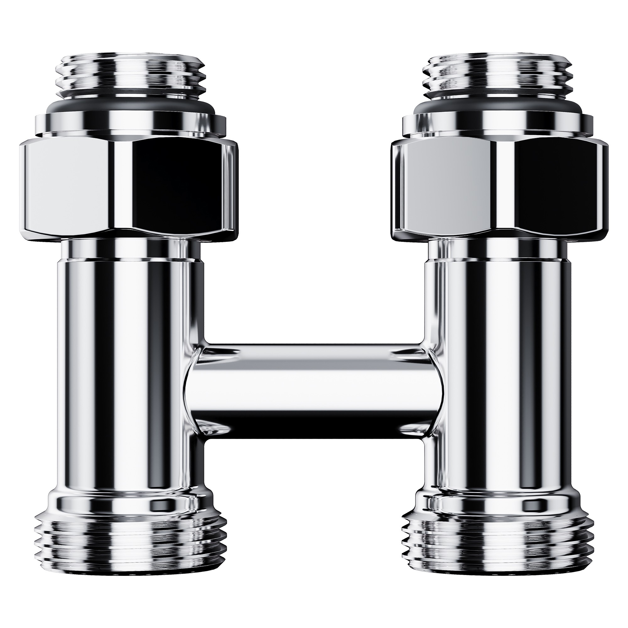 Узел нижнего подключения Royal Thermo Design прямой 1/2 x 3/4 EK хром RTE 07.00103