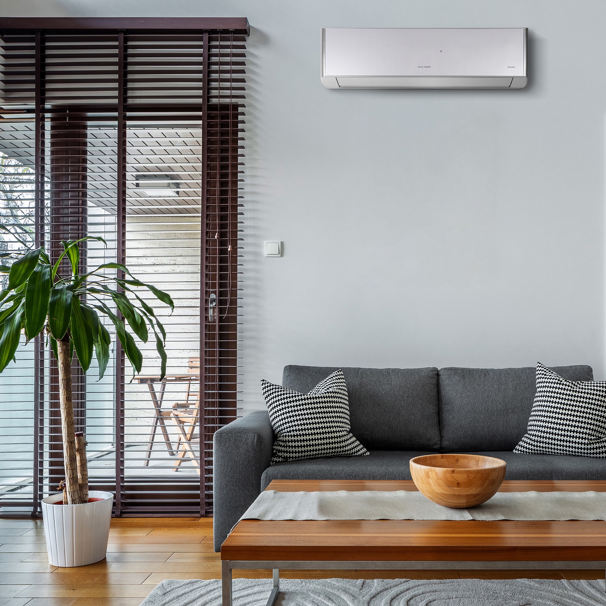 Сплит-система инверторная Royal Thermo Fenix DC RTFI-18HN8/silver комплект НС-1619481