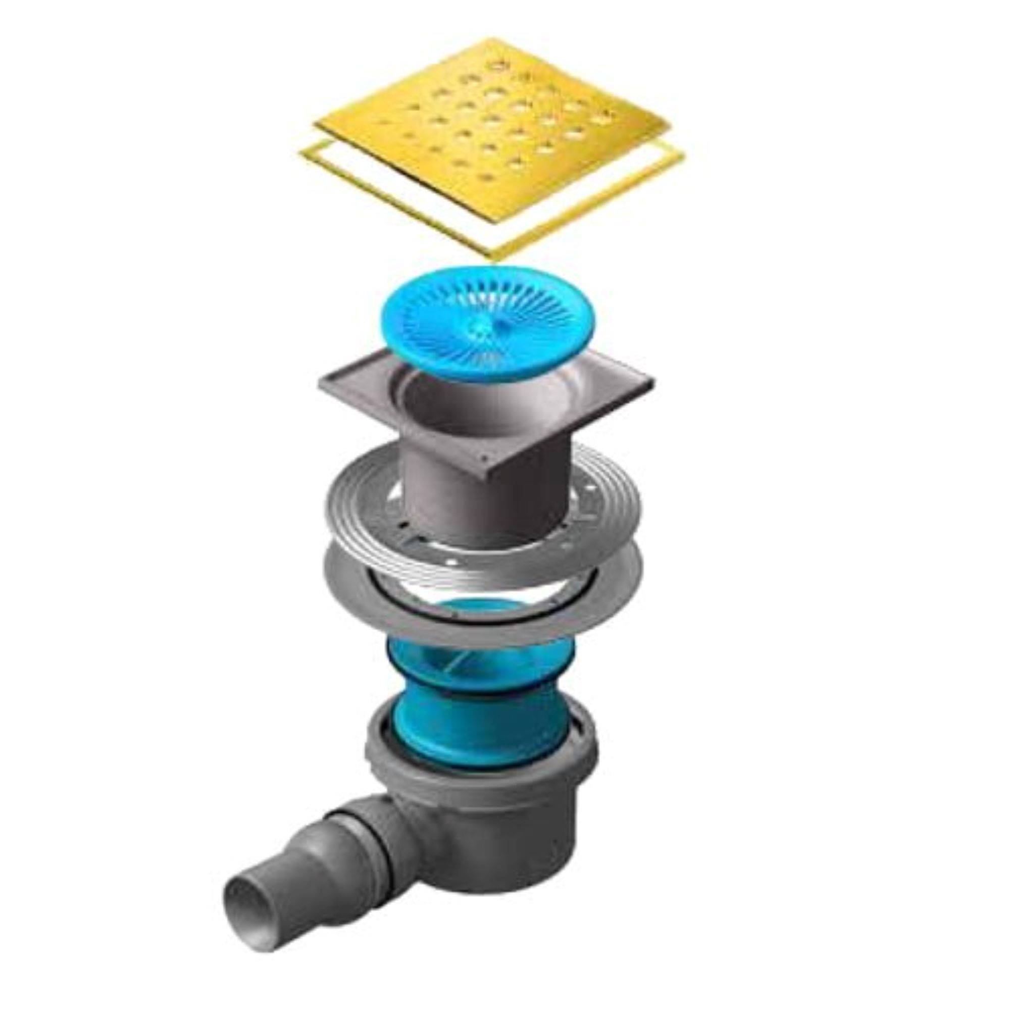 Трап точечный Pestan Confluo Standard 15х15 см Drops 1 Gold 13100009