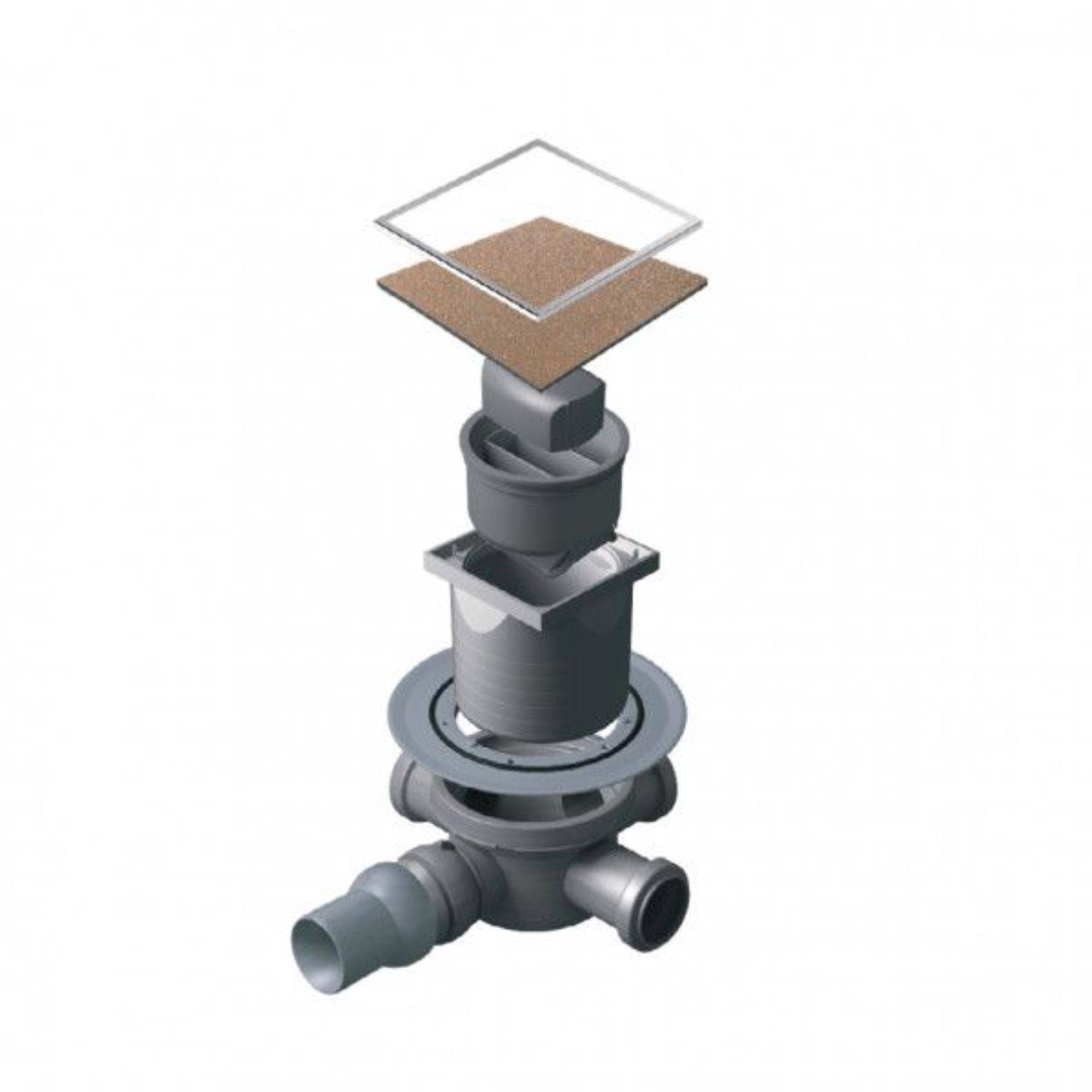 Трап точечный PESTAN Confluo Standard 10х10 Dry 3 Ceramic 13000108