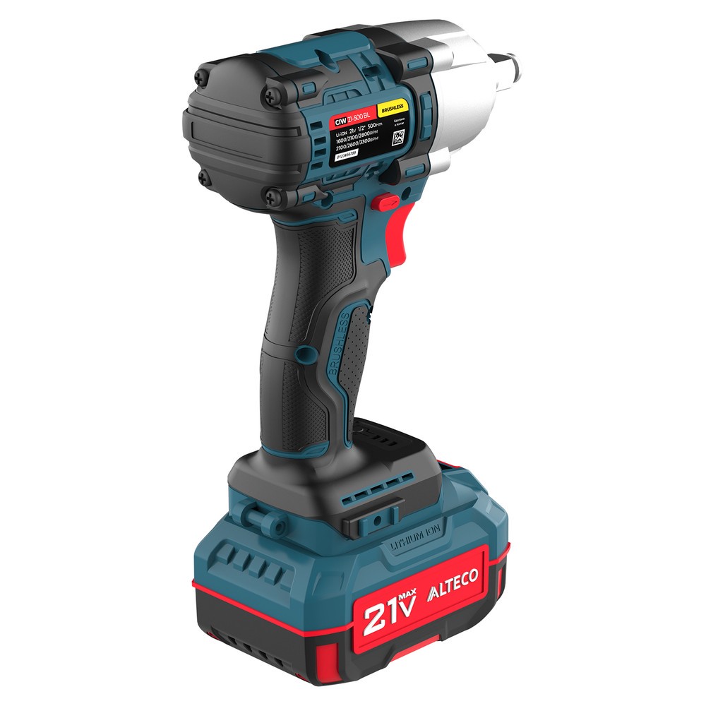 Гайковерт аккумуляторный ударный бесщеточный ALTECO CIW 21-500 BL 71516