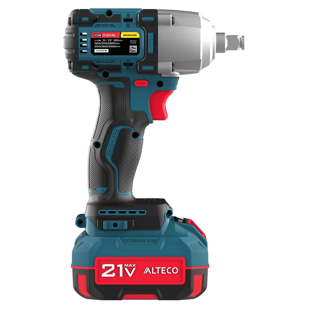 Гайковерт аккумуляторный ударный бесщеточный ALTECO CIW 21-500 BL 71516