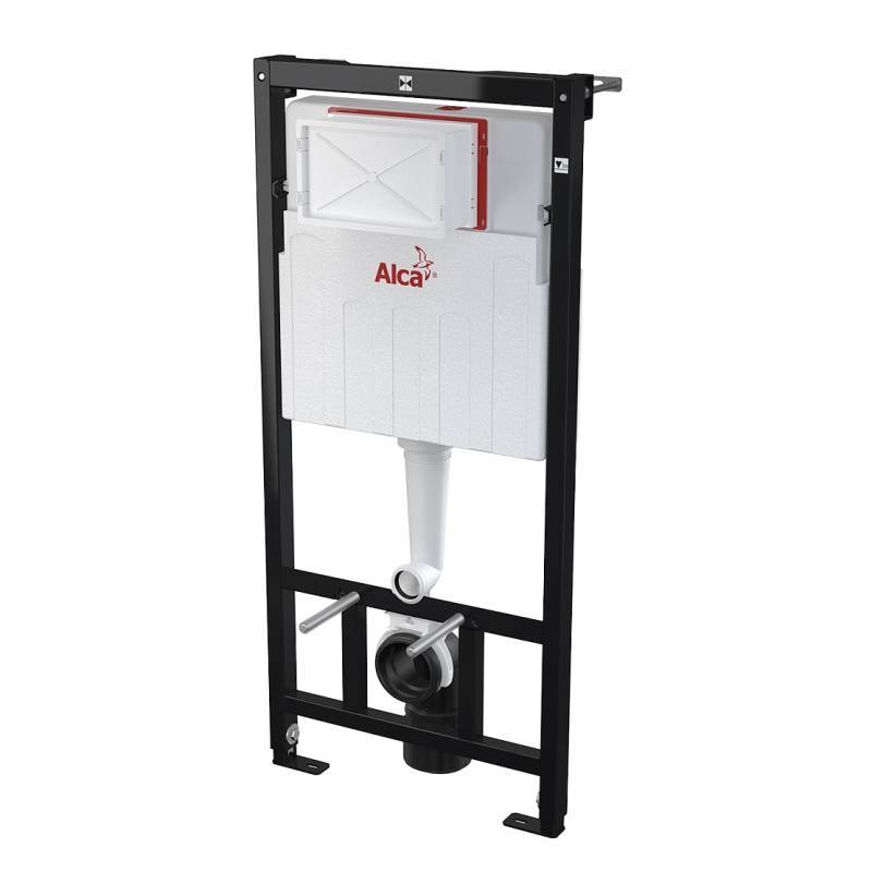 Инсталляция для унитаза Alcaplast AM101/1120 с кнопкой M70 белая и шумоизоляцией AM101/1120-4:1 RS M70-0001