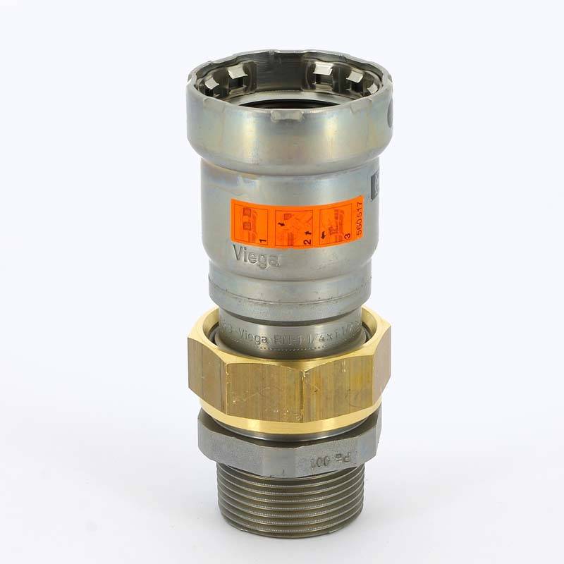 Муфта разъемная Viega Sanpress Inox 35x1 1/4 пресс-НР нержавеющая сталь 438340