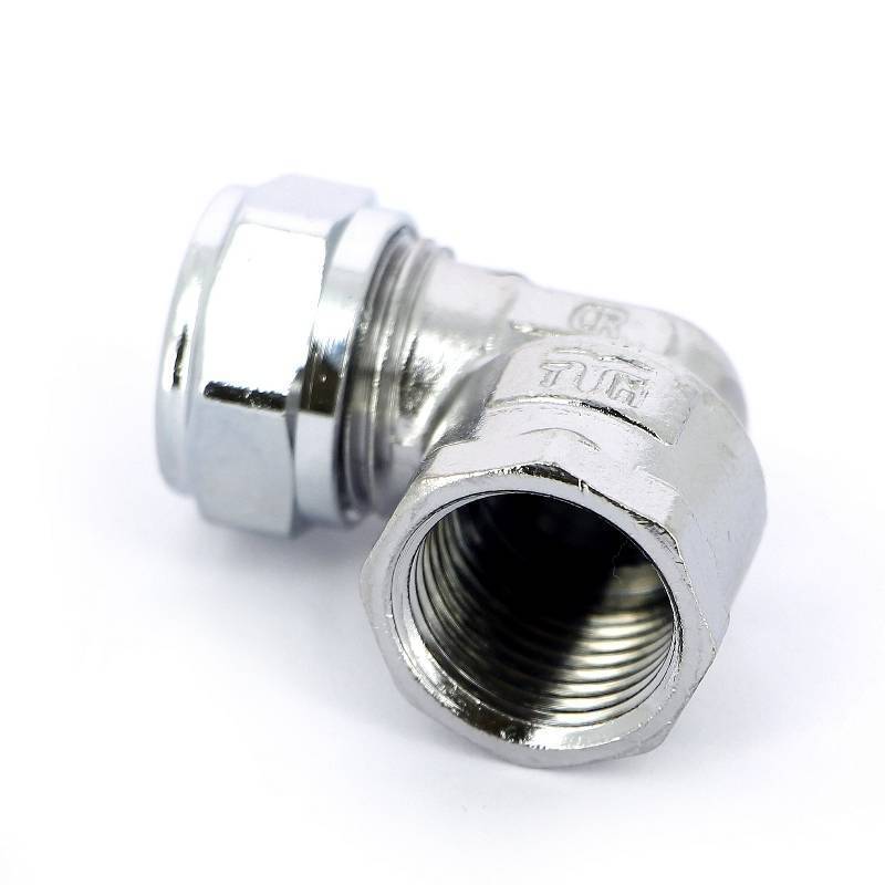 Угольник обжимной Tiemme хромированный 12х1/2 ВР 1130090